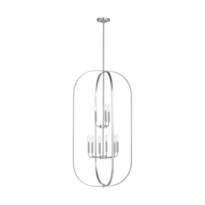 Myhouse Lighting Generation Lighting - GLC1329BS - Nine Light Chandelier - Loretto - Brushed Nickel