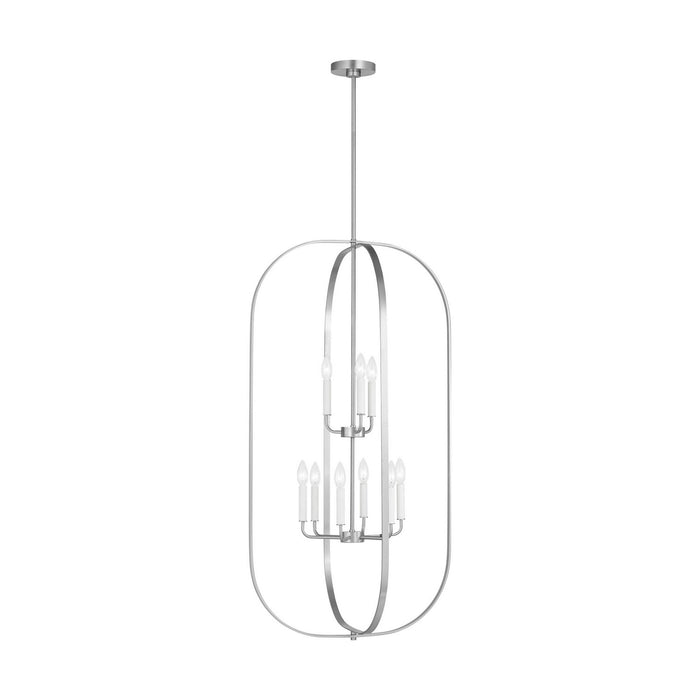 Myhouse Lighting Generation Lighting - GLC1329BS - Nine Light Chandelier - Loretto - Brushed Nickel