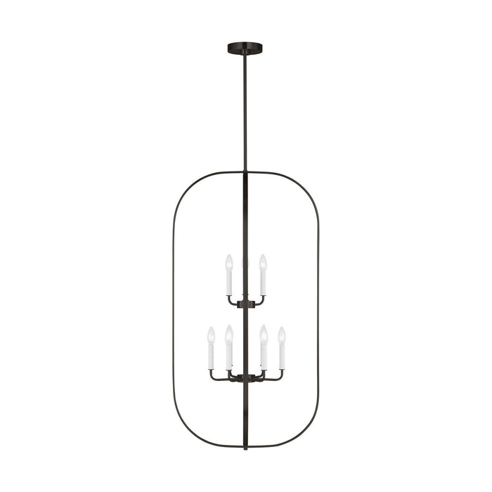 Myhouse Lighting Generation Lighting - GLC1329MBK - Nine Light Chandelier - Loretto - Midnight Black