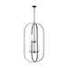 Myhouse Lighting Generation Lighting - GLC1329MBK - Nine Light Chandelier - Loretto - Midnight Black