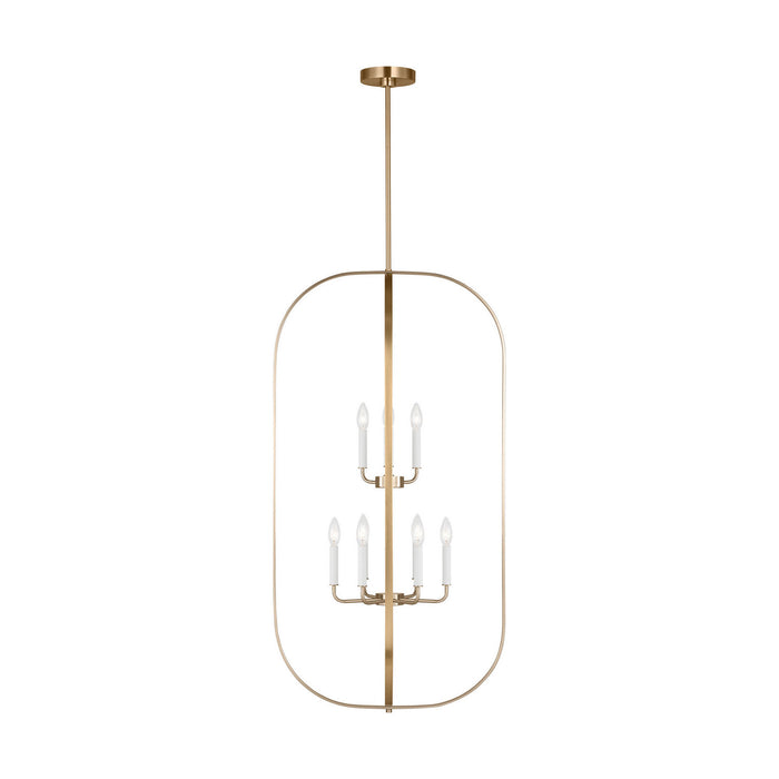 Myhouse Lighting Generation Lighting - GLC1329SB - Nine Light Chandelier - Loretto - Satin Brass