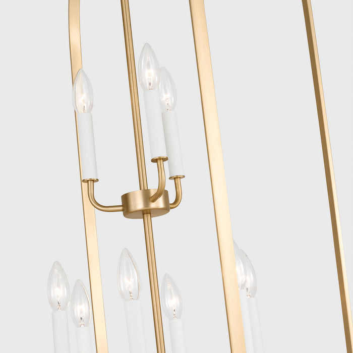 Myhouse Lighting Generation Lighting - GLC1329SB - Nine Light Chandelier - Loretto - Satin Brass