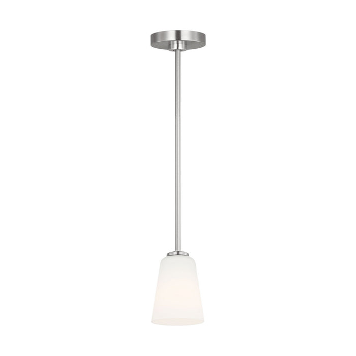 Myhouse Lighting Generation Lighting - GLP1031BS - One Light Mini-Pendant - Miles - Brushed Nickel