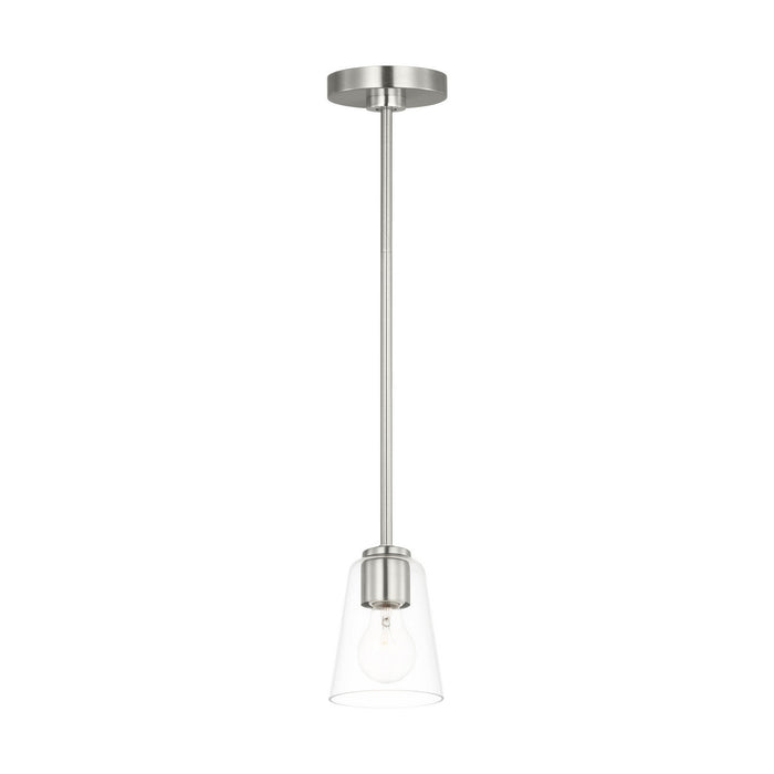 Myhouse Lighting Generation Lighting - GLP1041BS - One Light Mini-Pendant - Miles - Brushed Nickel