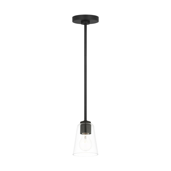 Myhouse Lighting Generation Lighting - GLP1041MBK - One Light Mini-Pendant - Miles - Midnight Black