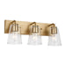 Myhouse Lighting Generation Lighting - GLV1063SB - Vanity - Miles - Satin Brass