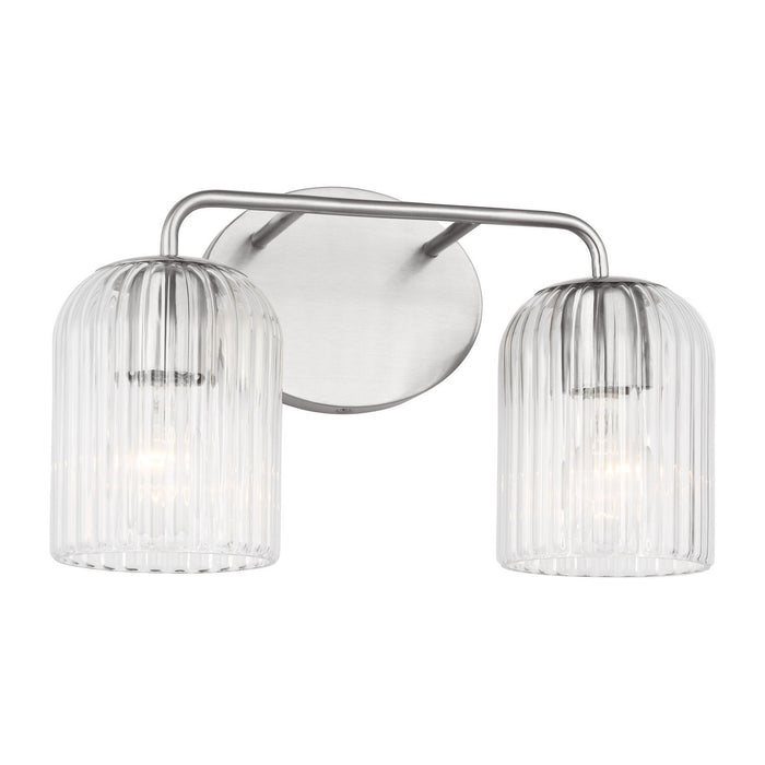 Myhouse Lighting Generation Lighting - GLV1132BS - Two Light Vanity - Eisele - Brushed Nickel