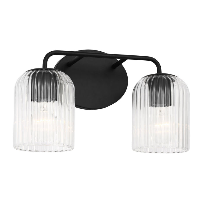 Myhouse Lighting Generation Lighting - GLV1132MBK - Two Light Vanity - Eisele - Midnight Black