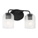 Myhouse Lighting Generation Lighting - GLV1132MBK - Two Light Vanity - Eisele - Midnight Black