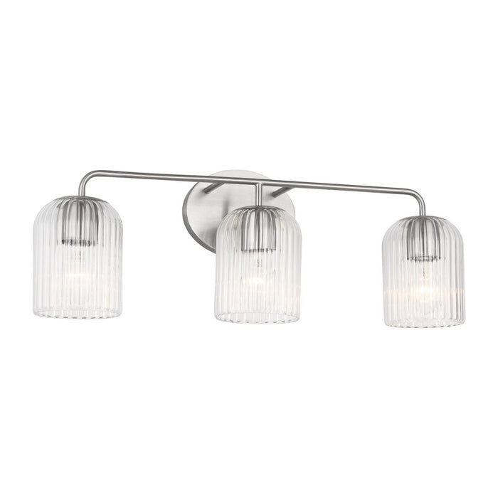Myhouse Lighting Generation Lighting - GLV1133BS - Three Light Vanity - Eisele - Brushed Nickel