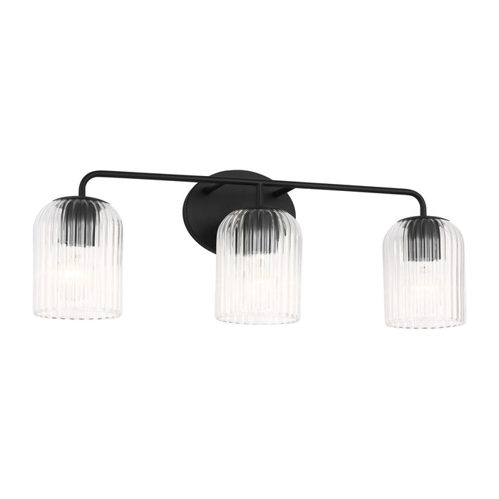 Myhouse Lighting Generation Lighting - GLV1133MBK - Three Light Vanity - Eisele - Midnight Black
