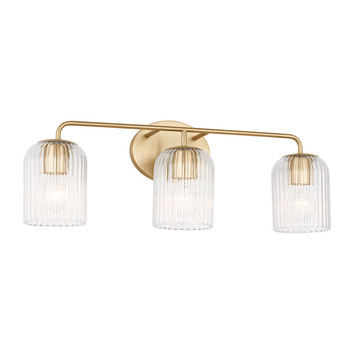 Myhouse Lighting Generation Lighting - GLV1133SB - Three Light Vanity - Eisele - Satin Brass