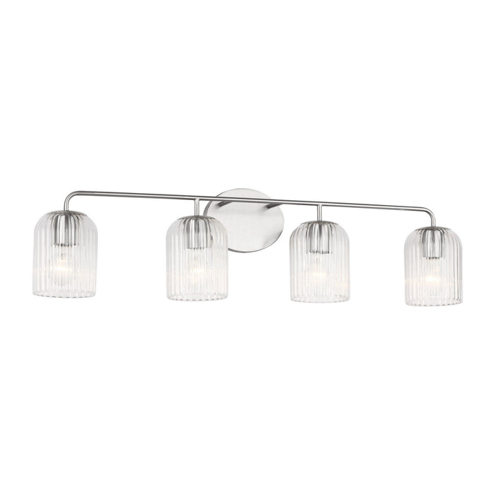 Myhouse Lighting Generation Lighting - GLV1134BS - Four Light Vanity - Eisele - Brushed Nickel