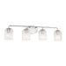 Myhouse Lighting Generation Lighting - GLV1134BS - Four Light Vanity - Eisele - Brushed Nickel