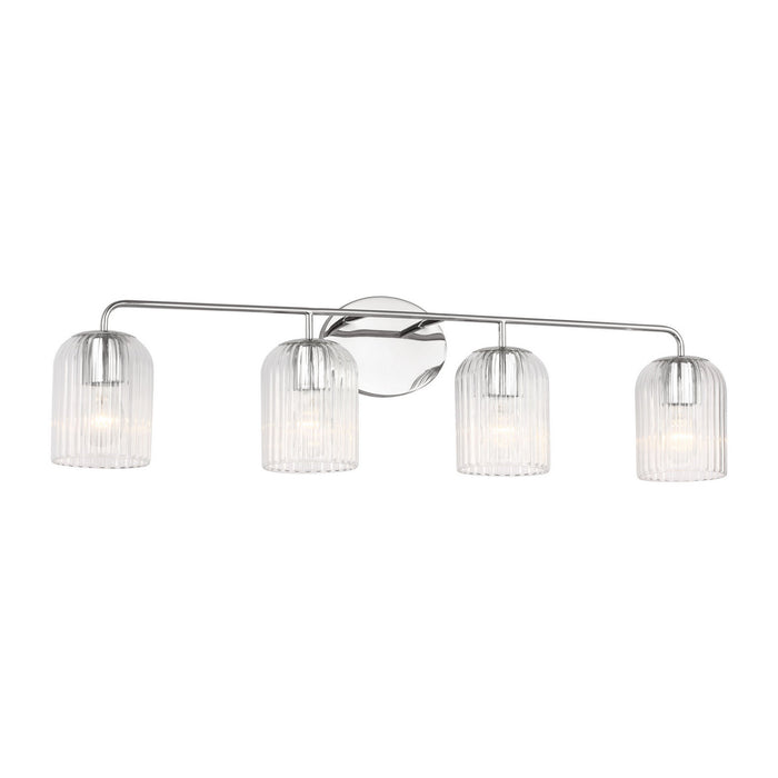 Myhouse Lighting Generation Lighting - GLV1134CH - Four Light Vanity - Eisele - Chrome