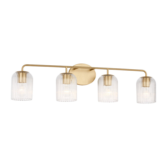Myhouse Lighting Generation Lighting - GLV1134SB - Four Light Vanity - Eisele - Satin Brass