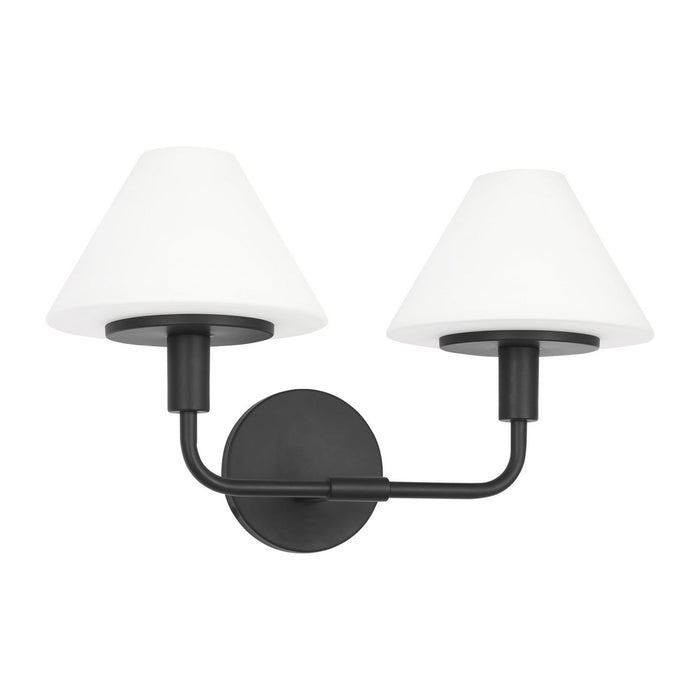 Myhouse Lighting Generation Lighting - GLW1022MBK - Wall Sconce - Mendota - Midnight Black