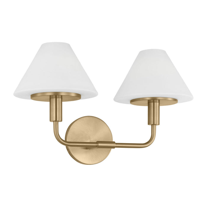 Myhouse Lighting Generation Lighting - GLW1022SB - Wall Sconce - Mendota - Satin Brass