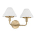 Myhouse Lighting Generation Lighting - GLW1022SB - Wall Sconce - Mendota - Satin Brass