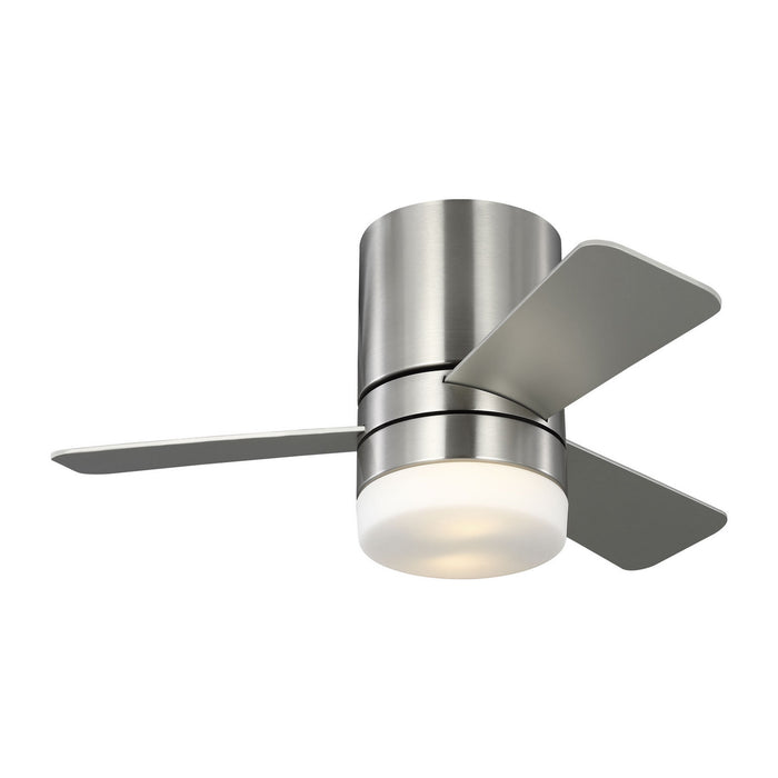 Myhouse Lighting Generation Lighting - 3ERHR32BSD - 32"Ceiling Fan - Era 32 Hugger LED - Brushed Nickel