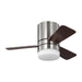 Myhouse Lighting Generation Lighting - 3ERHR32BSD - 32"Ceiling Fan - Era 32 Hugger LED - Brushed Nickel