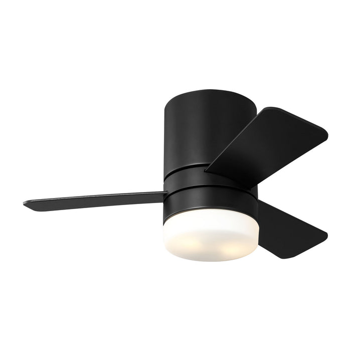 Myhouse Lighting Generation Lighting - 3ERHR32MBKD - 32"Ceiling Fan - Era 32 Hugger LED - Midnight Black