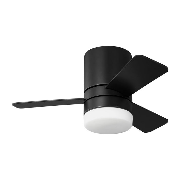 Myhouse Lighting Generation Lighting - 3ERHR32MBKD - 32"Ceiling Fan - Era 32 Hugger LED - Midnight Black