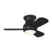 Myhouse Lighting Generation Lighting - 3OBSHR32MBKD - 32"Ceiling Fan - Orbis 32 Hugger LED - Midnight Black