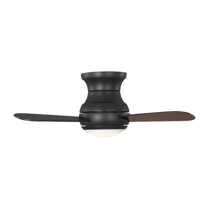 Myhouse Lighting Generation Lighting - 3OBSHR32MBKD - 32"Ceiling Fan - Orbis 32 Hugger LED - Midnight Black