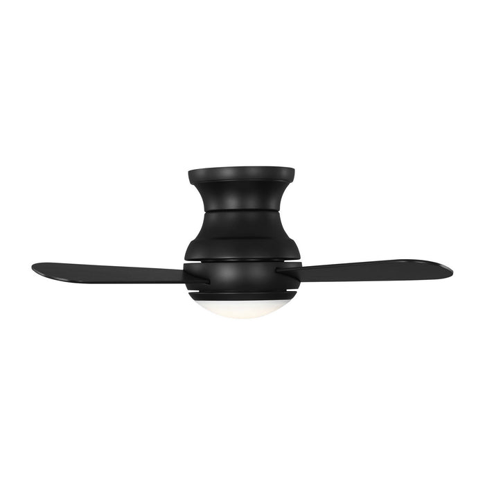 Myhouse Lighting Generation Lighting - 3OBSHR32MBKD - 32"Ceiling Fan - Orbis 32 Hugger LED - Midnight Black