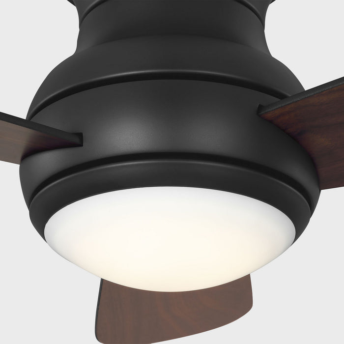 Myhouse Lighting Generation Lighting - 3OBSHR32MBKD - 32"Ceiling Fan - Orbis 32 Hugger LED - Midnight Black