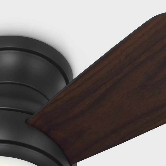 Myhouse Lighting Generation Lighting - 3OBSHR32MBKD - 32"Ceiling Fan - Orbis 32 Hugger LED - Midnight Black