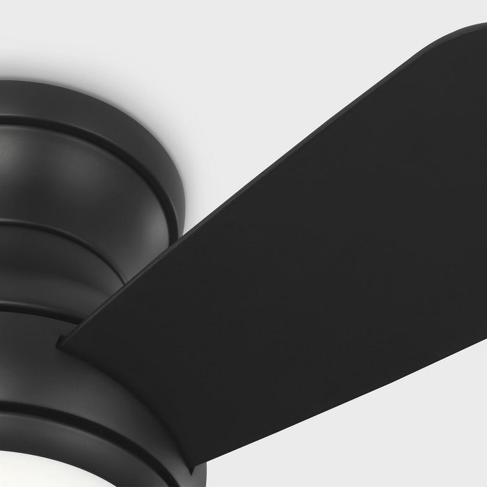 Myhouse Lighting Generation Lighting - 3OBSHR32MBKD - 32"Ceiling Fan - Orbis 32 Hugger LED - Midnight Black