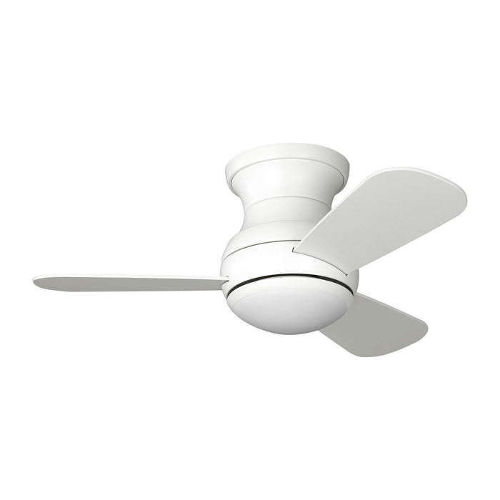 Myhouse Lighting Generation Lighting - 3OBSHR32RZWD - 32"Ceiling Fan - Orbis 32 Hugger LED - Matte White