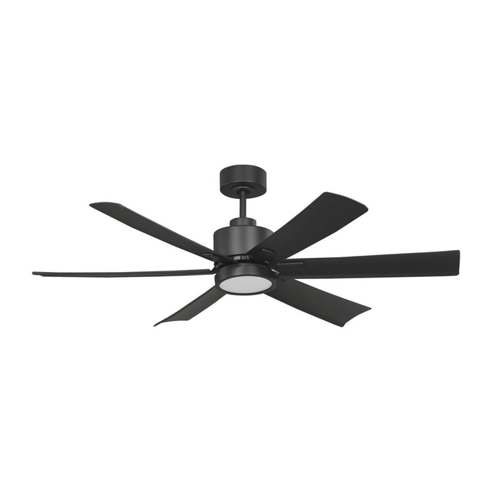 Myhouse Lighting Generation Lighting - 6FLSM52MBKD - 52"Ceiling Fan - Flera Smart 52 LED - Midnight Black
