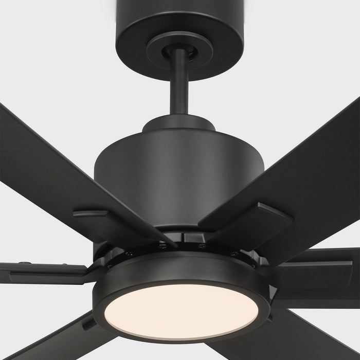 Myhouse Lighting Generation Lighting - 6FLSM52MBKD - 52"Ceiling Fan - Flera Smart 52 LED - Midnight Black