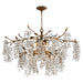 Myhouse Lighting Quorum - 670-8-46 - Eight Light Chandelier - Glicina - Natural Brass