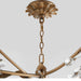 Myhouse Lighting Quorum - 670-8-46 - Eight Light Chandelier - Glicina - Natural Brass