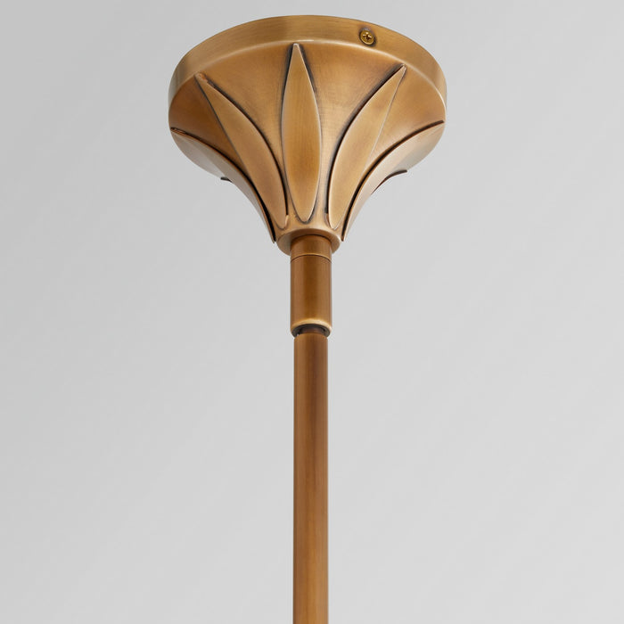 Myhouse Lighting Quorum - 825-3-5659 - Three Light Pendant - Aldridge - Brushed Brass|Matte Black