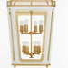Myhouse Lighting Quorum - 840-8-0847 - Eight Light Pendant - Loire - Studio White|Brushed Brass