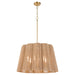 Myhouse Lighting Quorum - 851-6-47 - Six Light Pendant - Anton - Brushed Brass