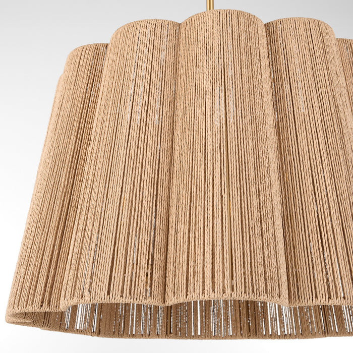 Myhouse Lighting Quorum - 851-6-47 - Six Light Pendant - Anton - Brushed Brass