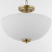 Myhouse Lighting Quorum - 2800-15-180 - Three Light Dual Mount - Adams - Aged Brass