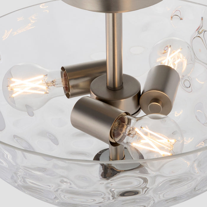 Myhouse Lighting Quorum - 2800-15-265 - Three Light Dual Mount - Adams - Satin Nickel