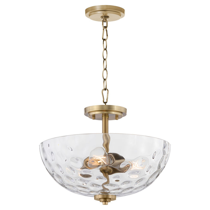 Myhouse Lighting Quorum - 2800-15-280 - Three Light Dual Mount - Adams - Aged Brass