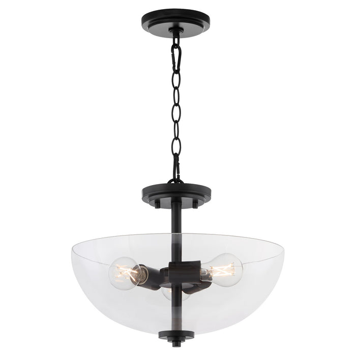 Myhouse Lighting Quorum - 2800-15-59 - Three Light Dual Mount - Adams - Matte Black