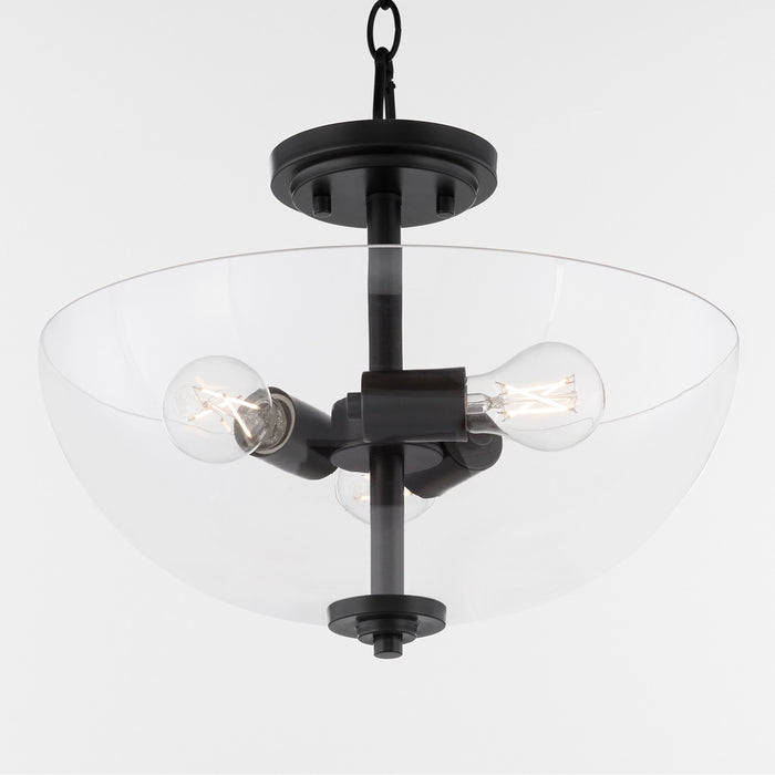 Myhouse Lighting Quorum - 2800-15-59 - Three Light Dual Mount - Adams - Matte Black