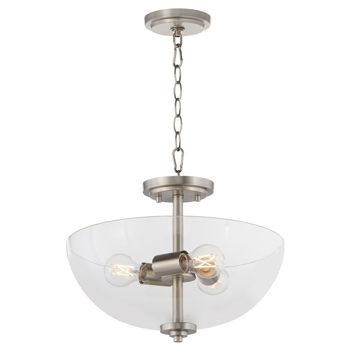 Myhouse Lighting Quorum - 2800-15-65 - Three Light Dual Mount - Adams - Satin Nickel
