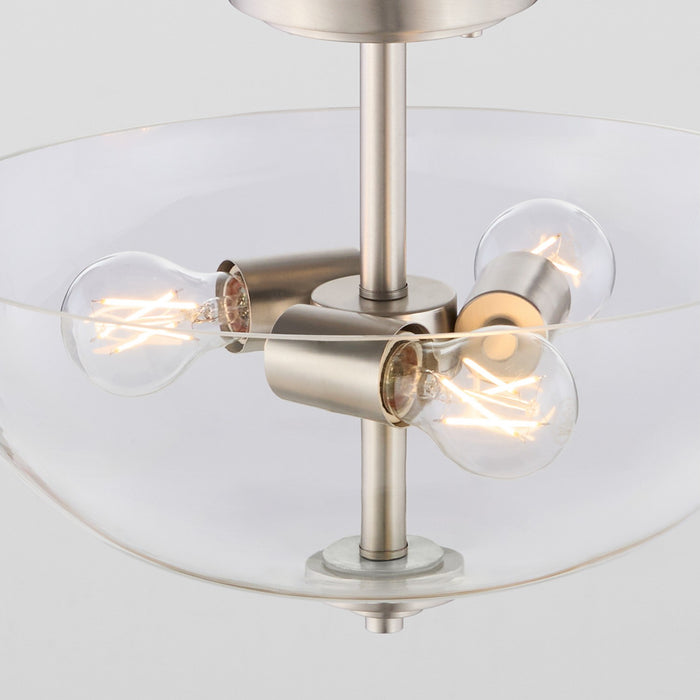 Myhouse Lighting Quorum - 2800-15-65 - Three Light Dual Mount - Adams - Satin Nickel