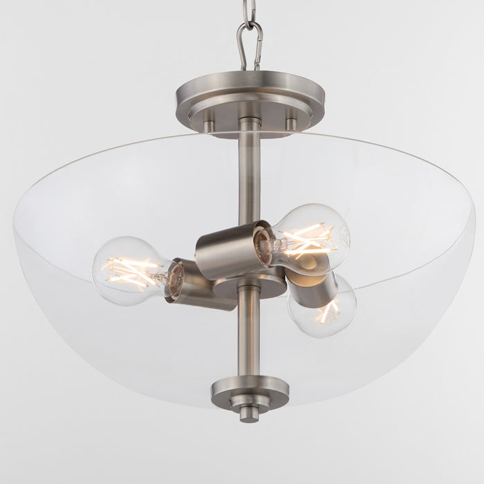 Myhouse Lighting Quorum - 2800-15-65 - Three Light Dual Mount - Adams - Satin Nickel